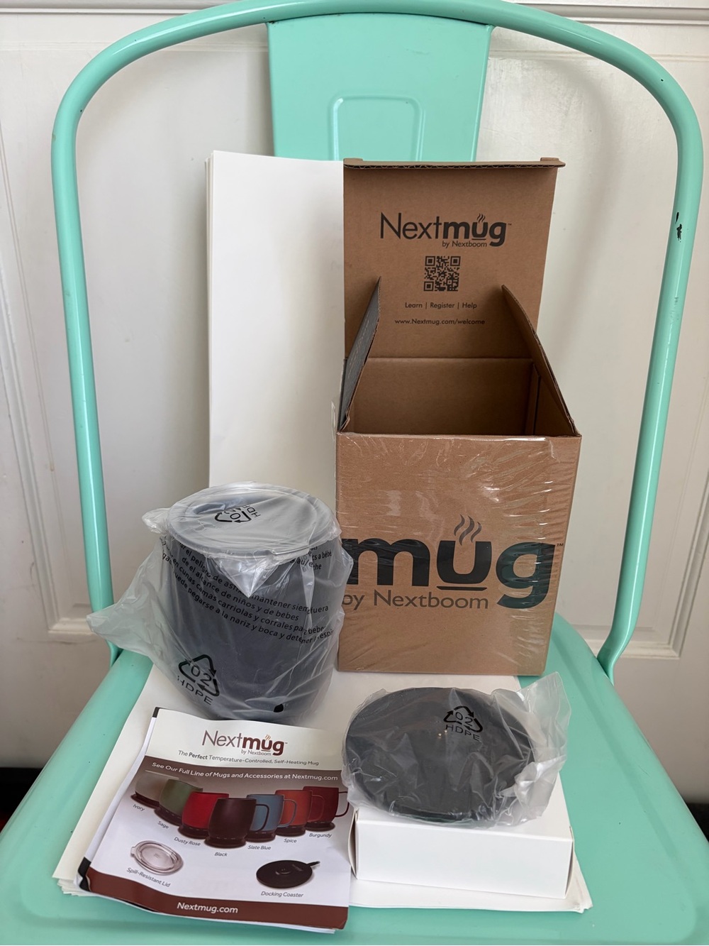 New Open Box 14oz Nextmug Self Heating Black Mug